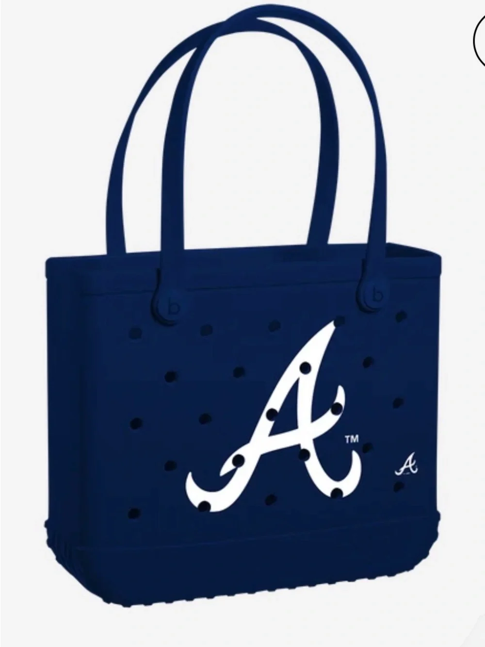 BITTY BOGG BAG Navy Men’s Duffel with White Atlanta A Logo